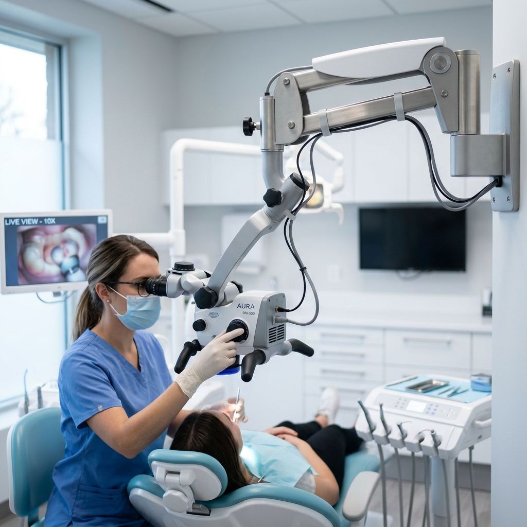 Microscopio dental quirúrgico Zumax de alta precisión